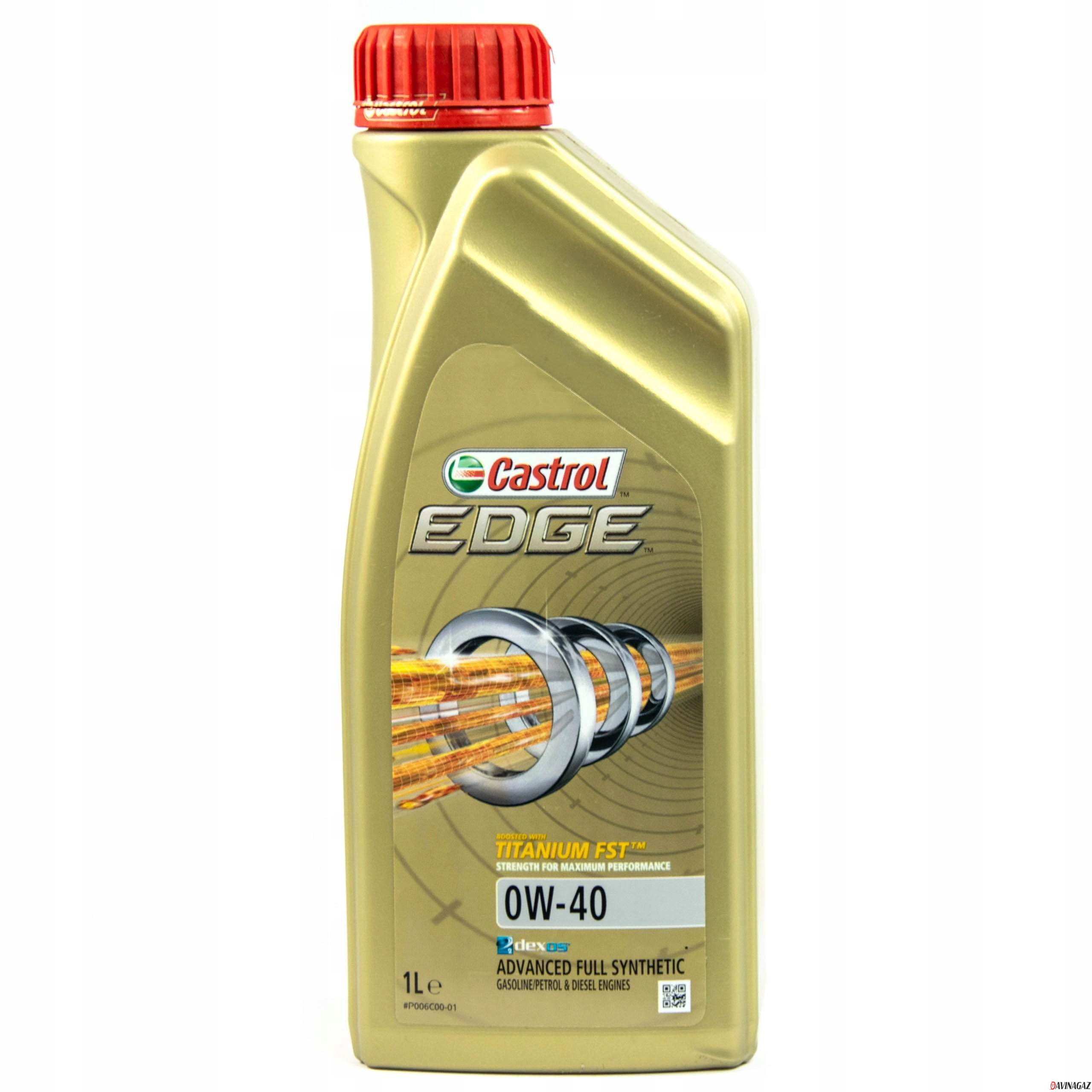 Масло моторное синтетическое - Castrol EDGE 0W40, 1л