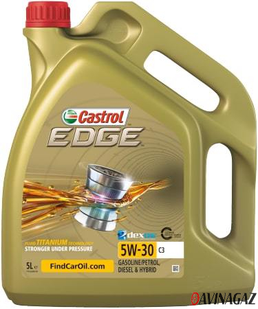 Масло моторное синтетическое - Castrol Edge С3 5W30, 5л