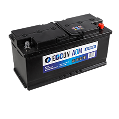 Аккумулятор - EDCON AGM 12V 105Ah 910A (R+) 394x175x190mm / DC105910R