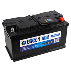Аккумулятор - EDCON AGM 12V 95Ah 810A (R+) 353x175x190mm / DC90810R
