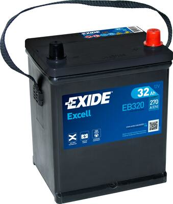 Аккумулятор - EXIDE Excell 12V 32Ah 270A R+ 178x135x225мм / EB320