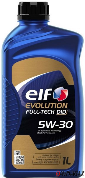 Масло моторное синтетическое - ELF EVOLUTION FULL-TECH DID 5W30, 1л