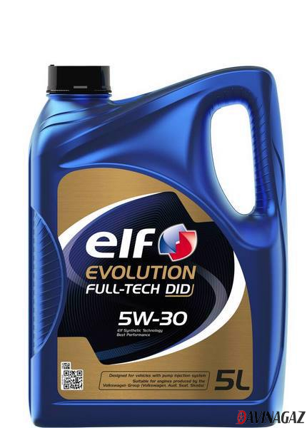 Масло моторное синтетическое - ELF ELF EVOLUTION FULL-TECH DID 5W30, 5л