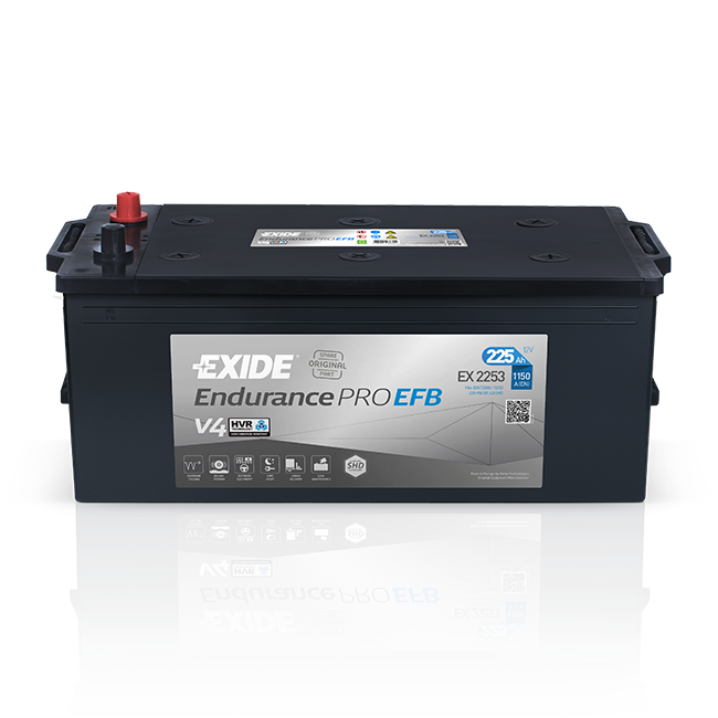 Аккумулятор для коммерческой техники - EXIDE EndurancePRO EFB 12V 225AH 1150A L+ 518x274x240мм / EX2253