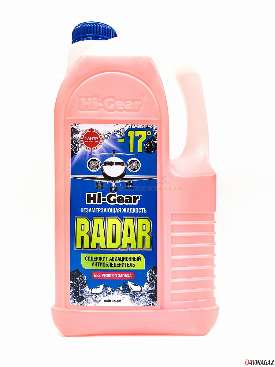 Готовый зимний стеклоомыватель - HI-GEAR RADAR -17°C, 4л / HG5689