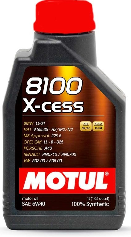 Масло моторное синтетическое - MOTUL 8100 X-CESS 5W-40, 1л