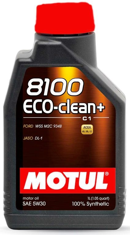 Масло моторное синтетическое - MOTUL 8100 ECO-CLEAN+ 5W-30, 1л