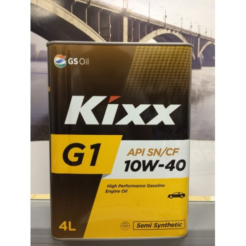 Масло моторное полусинтетическое - KIXX G1 10W-40 4л ж/б