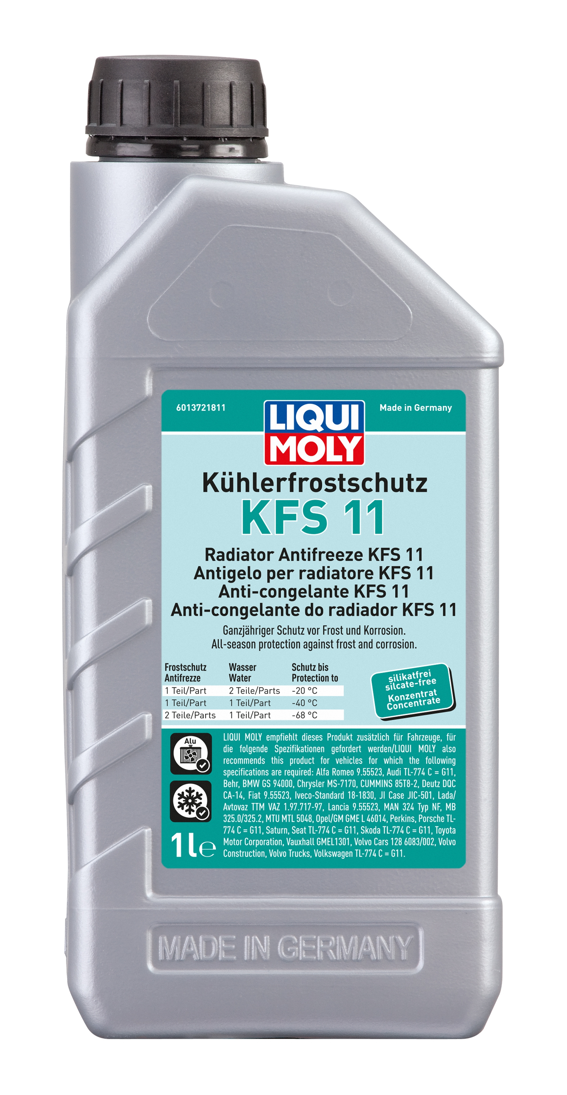 Антифриз LIQUI MOLY синий Kuhlerfrostschutz KFS 11 G11, 1 л (концентрат)