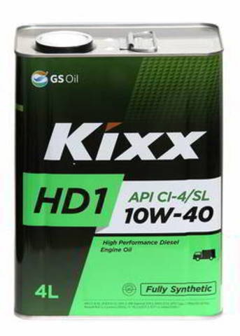 Масло моторное полусинтетическое - Kixx D1 CI-4/SL 10W-40 4л