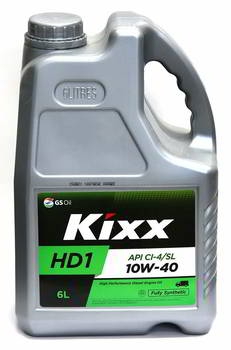 Масло моторное полусинтетическое - Kixx D1 CI-4/SL 10W-40 6л