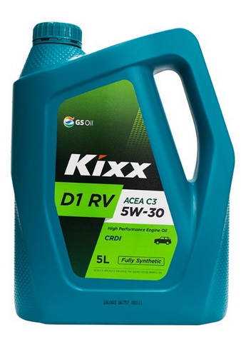 Масло моторное синтетическое - Kixx D1 RV 5W-30 C3 5л
