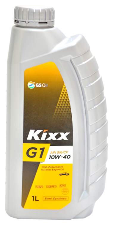 Масло моторное полусинтетическое - Kixx G1 10W-40 1л