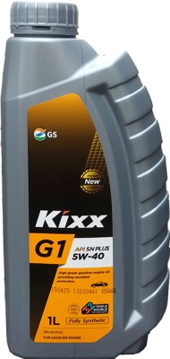 Масло моторное синтетическое - Kixx G1 SN Plus 5W-40 1л