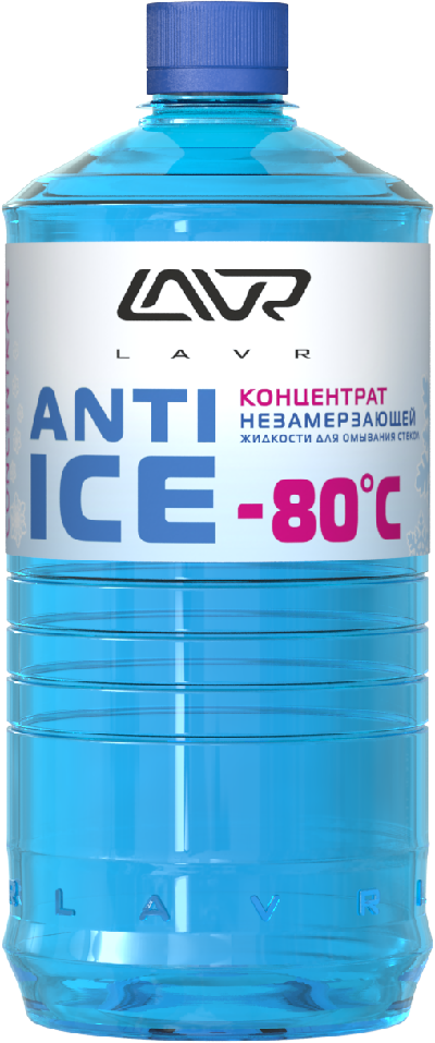 Омыватель стекол - LAVR Anti Ice -80°C, 1л (концентрат)