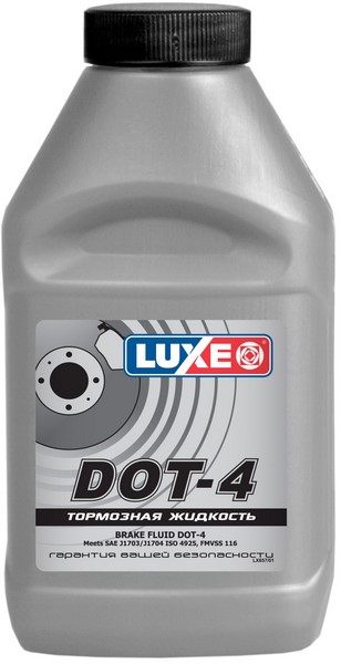Жидкость тормозная - LUXE DOT4, 250мл / 657