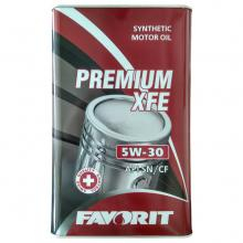 Масло моторное синтетическое - Favorit Premium XFE 5W-30, 1л (METAL)