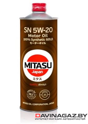 Моторное масло - MITASU GOLD SN 5W20, 1л / MJ-1001