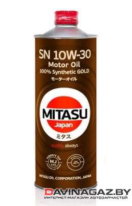 Моторное масло - MITASU GOLD SN 10W30, 1л / MJ-1051