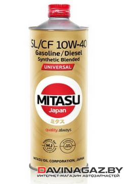 Моторное масло - MITASU UNIVERSAL SL/CF 10W40 Synthetic Blended, 1л / MJ-1251