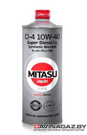 Моторное масло - MITASU SUPER LL DIESEL CI-4 10W40 Synthetic Blended, 1л / MJ-2221