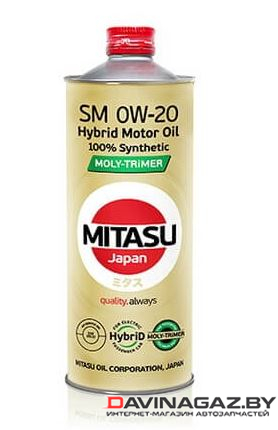 Моторное масло - MITASU HYBRID MOLY-TRiMER SM 0W20, 1л / MJ-M021
