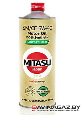 Моторное масло - MITASU MOLY-TRiMER SM/CF 5W40, 1л / MJ-M121