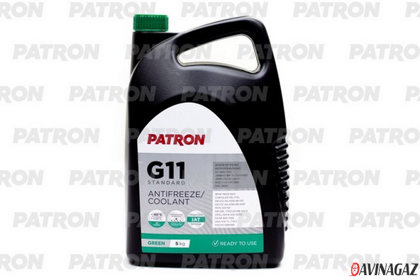 Антифриз готовый - PATRON GREEN G11, 5кг