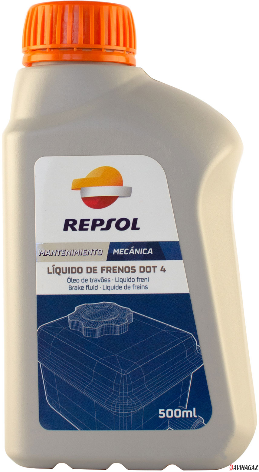 Тормозная жидкость - REPSOL LIQUIDO DE FRENOS DOT 4, 500ml