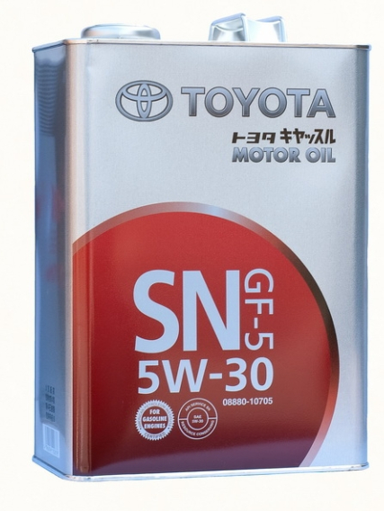Масло моторное синтетическое - Toyota Описание Вязкость 5W-30 Объем 4л