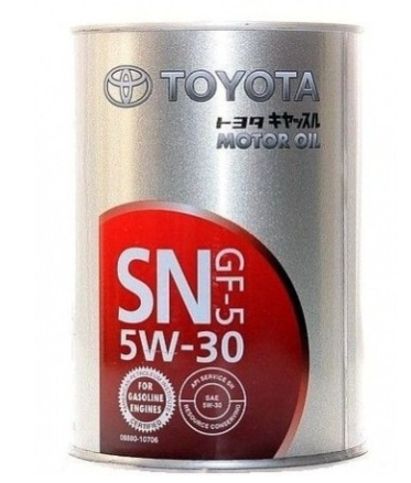 Масло моторное синтетическое - Toyota Вязкость 5W-30 Объем 1л