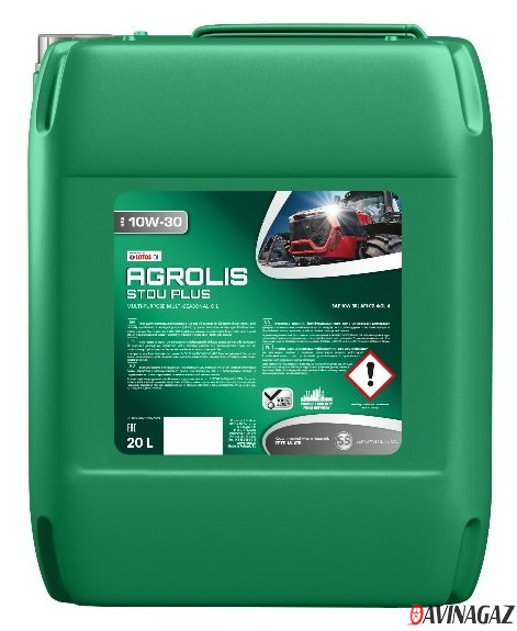 Сельскохозяйственное моторное масло минеральное - LOTOS AGROLIS MOTO PLUS 15W40, 17кг