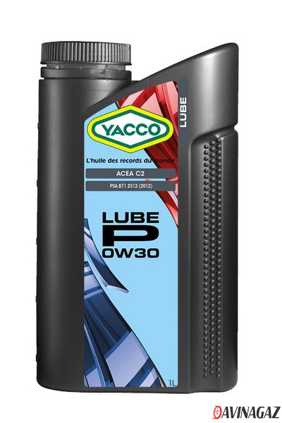 Масло моторное синтетическое - YACCO LUBE P 0W30, 1л