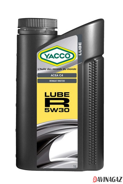 Масло моторное синтетическое - YACCO LUBE R 5W30, 1л