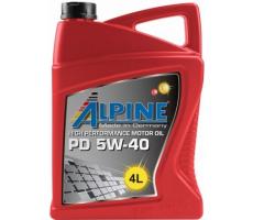 Масло моторное синтетическое - Alpine PD Pumpe-Duse 5W-40 4л