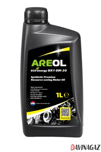 Масло моторное синтетическое - AREOL ECO Energy DX1 0W20 / 0W20AR066 (1л)