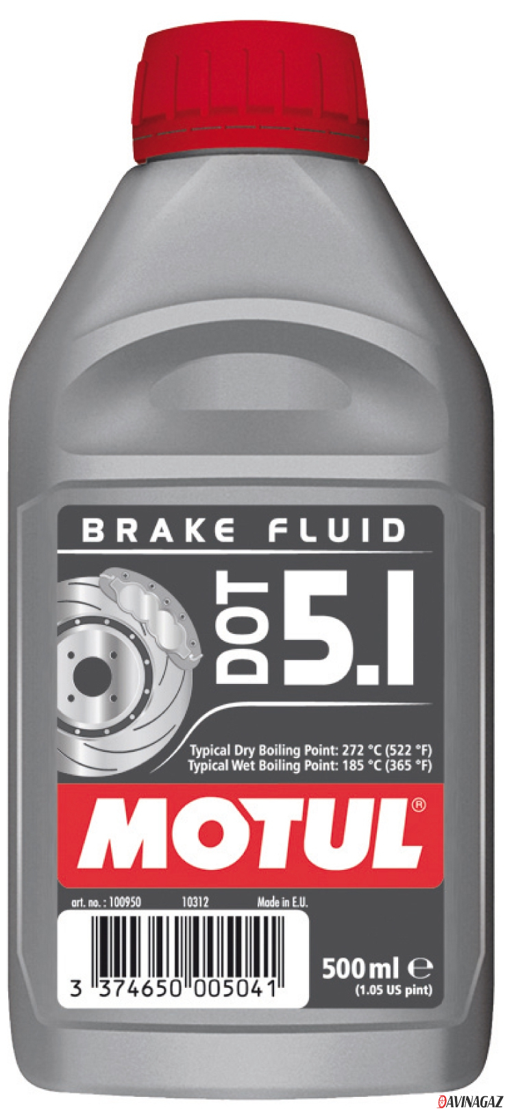Жидкость тормозная - MOTUL DOT 5.1 Brake Fluid, 500мл / 100950