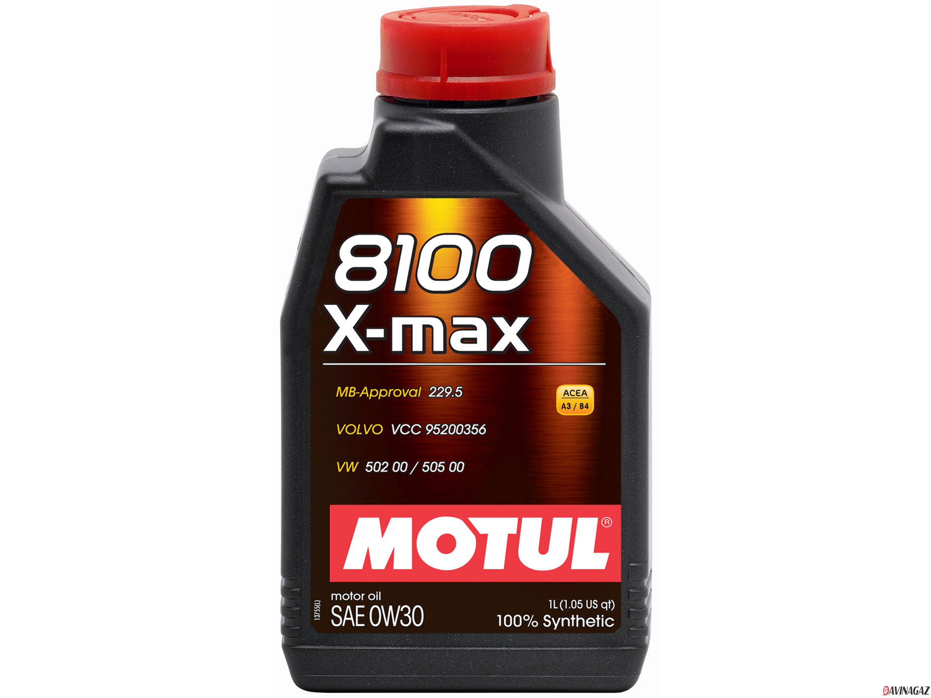 Масло моторное синтетическое - MOTUL 8100 X-MAX 0W-30, 1л