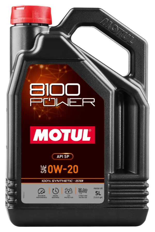 Моторное масло MOTUL 8100 POWER 0W-20, 5л / 111799