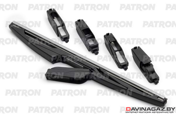 PATRON - Щетка стеклоочистителя задняя универсальная + 5 адаптеров, 250мм / PWB250-RA
