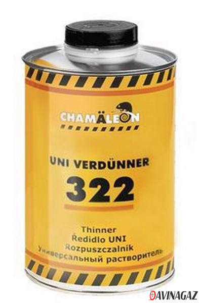 Растворитель 322 - CHAMALEON (для любых двухкомпонентных акриловых продуктов), 1 л
