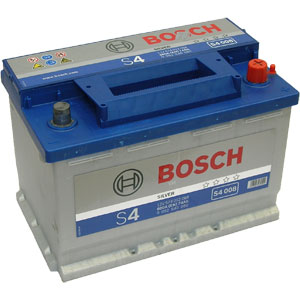 Аккумулятор BOSCH S4 SILVER 12V 74AH 680A ETN 0(R+) B13 278x175x190mm 17.87kg