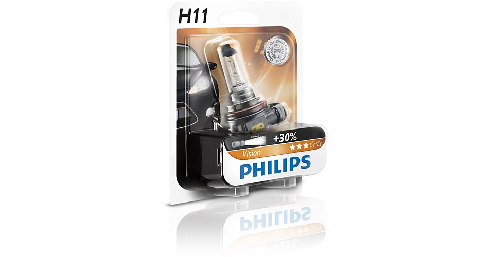Автолампа Philips H11 Vision (12V 55W PGJ19-2)