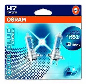 Комплект ламп OSRAM H7 COOL BLUE INTENSE 20% (12V 55W PX26D)