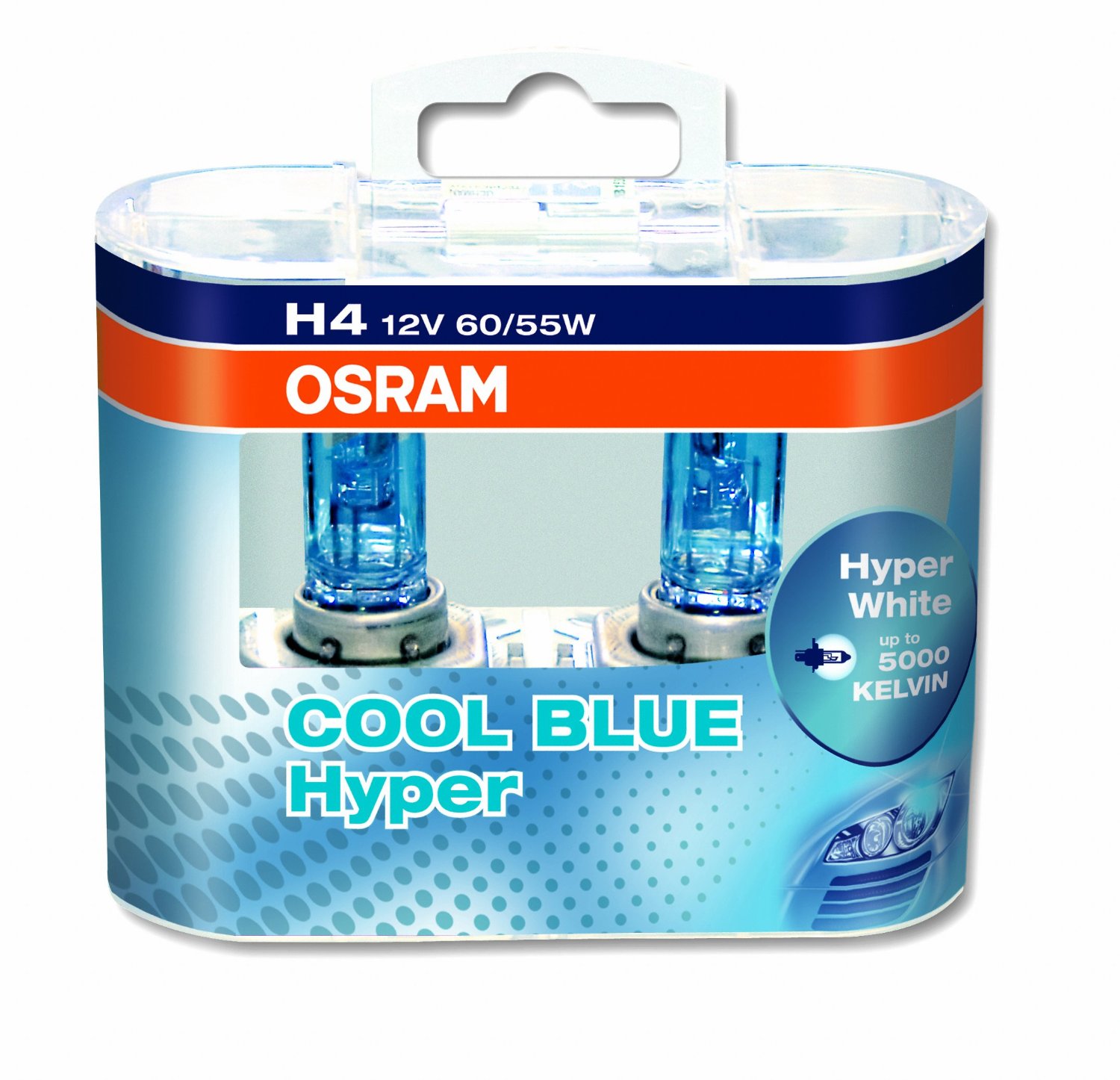 Комплект ламп OSRAM H3 COOL BLUE HYPER (12V 55W PK22S)