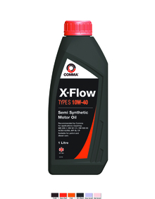 Масло моторное полусинтетическое - COMMA X-FLOW TYPE S 10W40, 1л