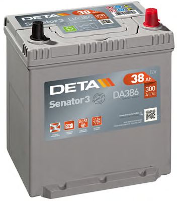 DETA Аккумулятор DETA SENATOR3 12 V 38 AH 300 A ETN 0(R+) Korean B1 187x127x220mm 10.9kg