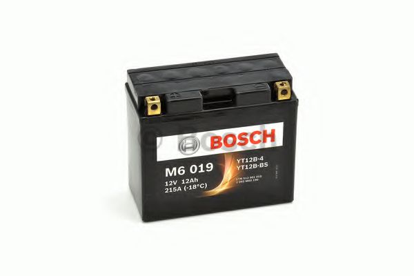 BOSCH Аккумулятор для мототехники BOSCH MOBA AGM M6 12V 12AH 190A (YT12B-4/YT12B-BS) 151x70x131mm 4.3kg