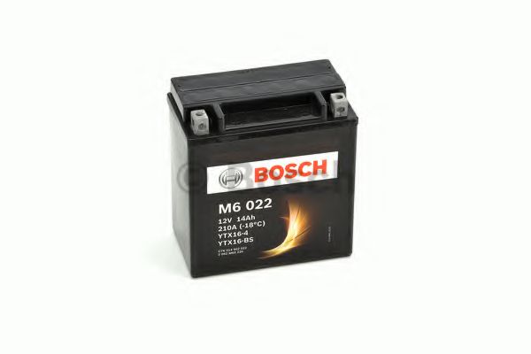 BOSCH Аккумулятор для мототехники BOSCH MOBA AGM M6 12V 14AH 220A (YTX16-4/YTX16-BS) 150x87x161mm 4.3kg