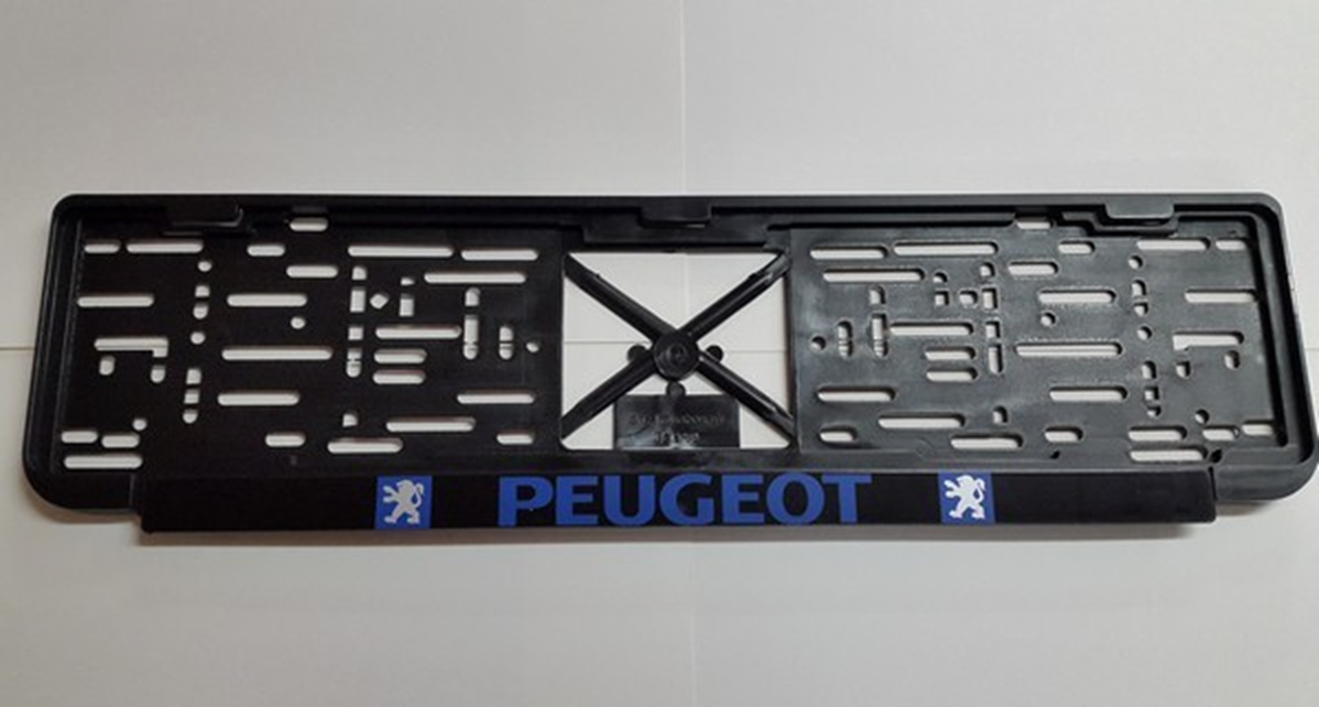 FORTUNA Рамка номерного знака с надписью PEUGEOT